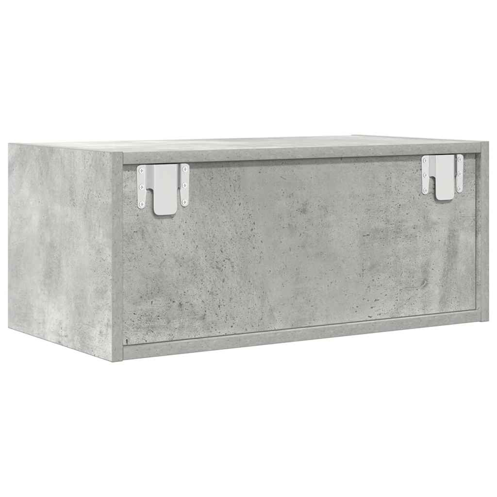 TV-Schrank Betongrau 60x31x25,5 cm Holzwerkstoff