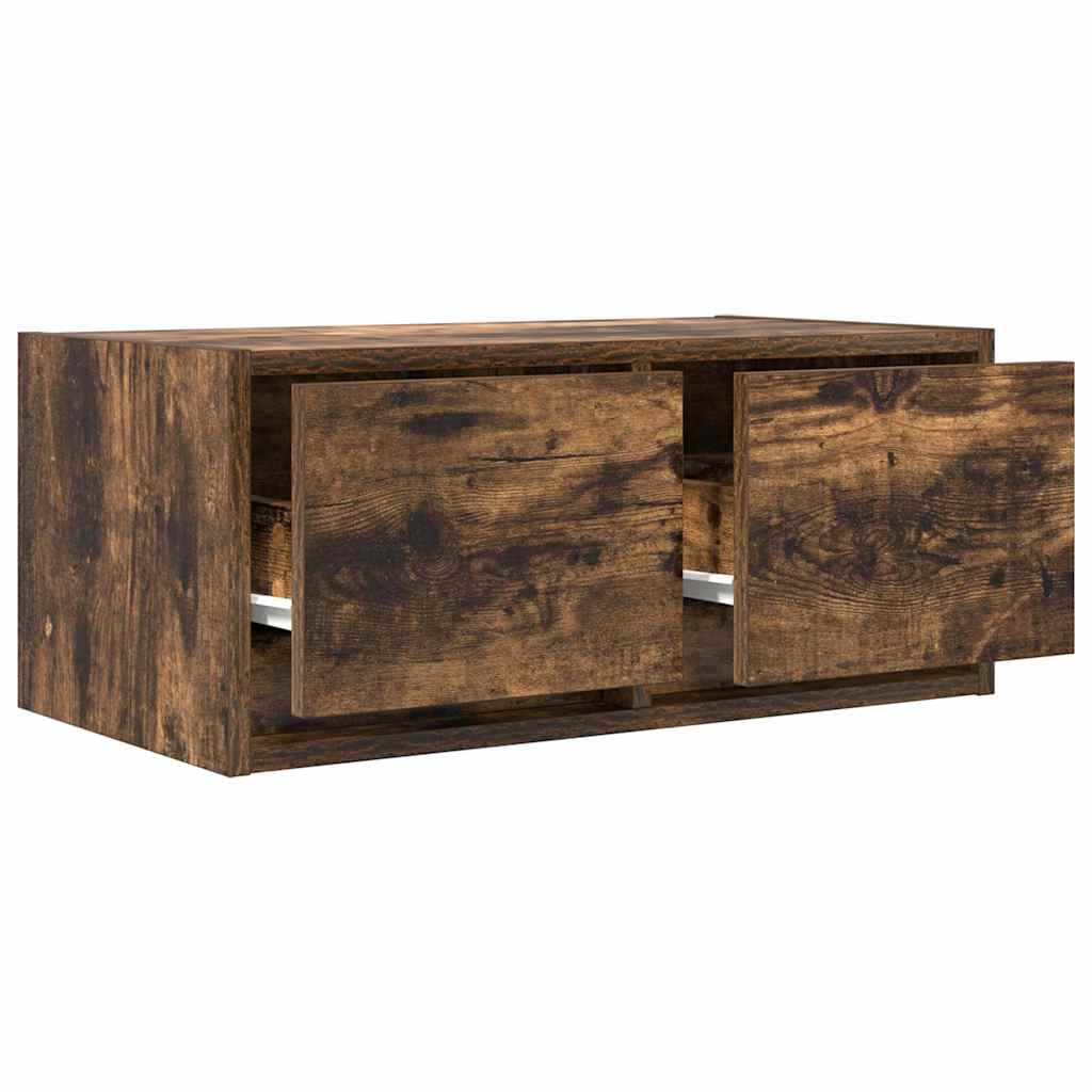 Meubles TV 2 pièces chêne fumé 60x31x25,5 cm matériau bois