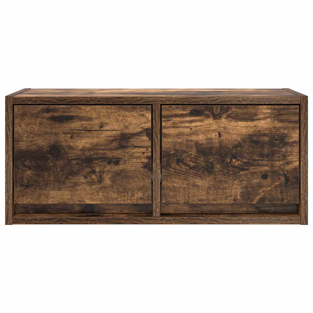 Meubles TV 2 pièces chêne fumé 60x31x25,5 cm matériau bois
