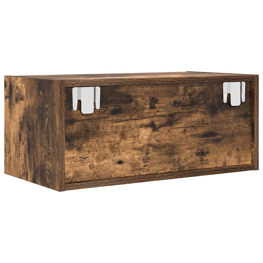 Meubles TV 2 pièces chêne fumé 60x31x25,5 cm matériau bois