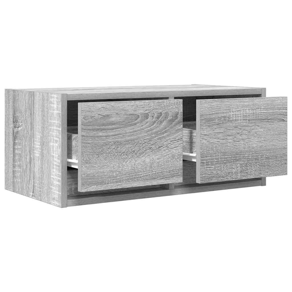 Meubles TV, lot de 2, gris Sonoma, 60 x 31 x 25,5 cm, matériau à base de bois