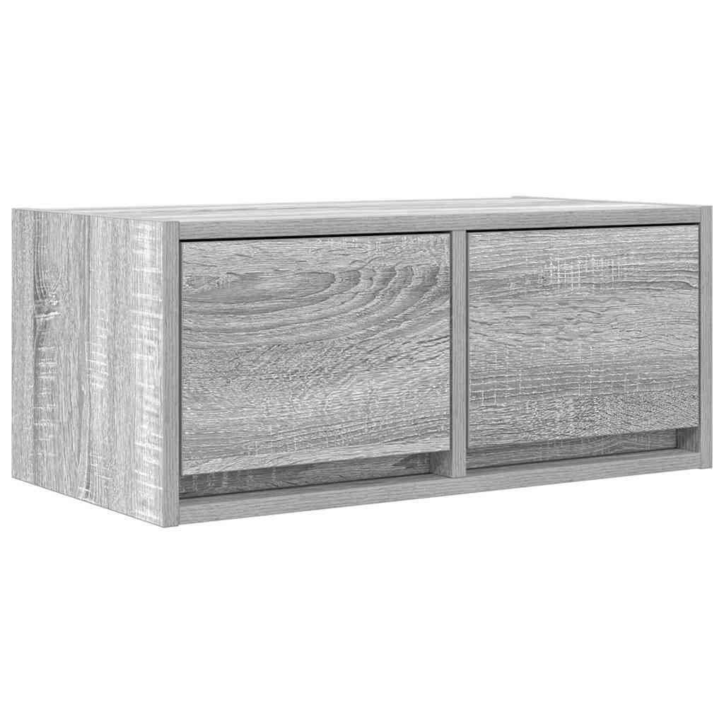Meubles TV, lot de 2, gris Sonoma, 60 x 31 x 25,5 cm, matériau à base de bois