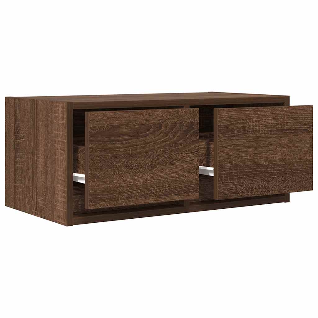 Meubles TV, lot de 2, aspect chêne brun, 60 x 31 x 25,5 cm
