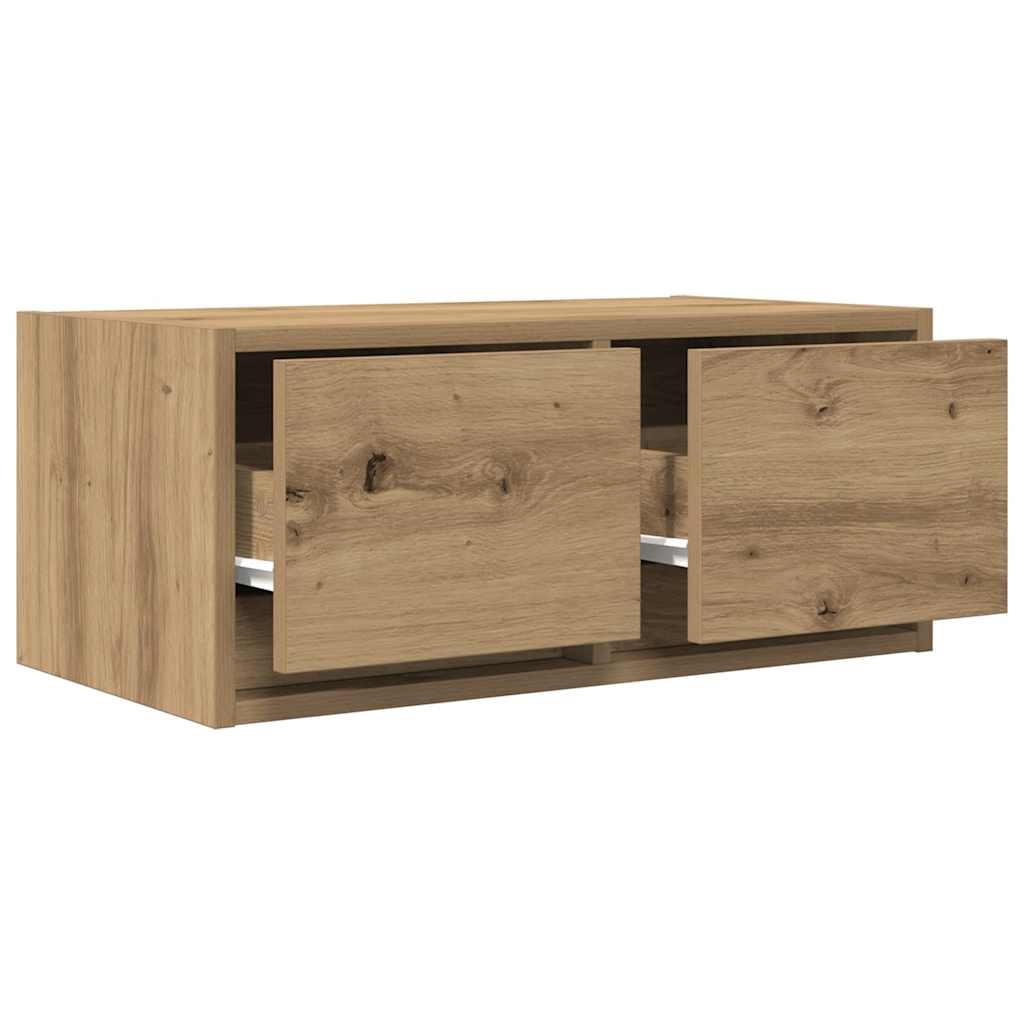 Meubles TV, lot de 2, chêne artisanal, 60 x 31 x 25,5 cm, matériau bois
