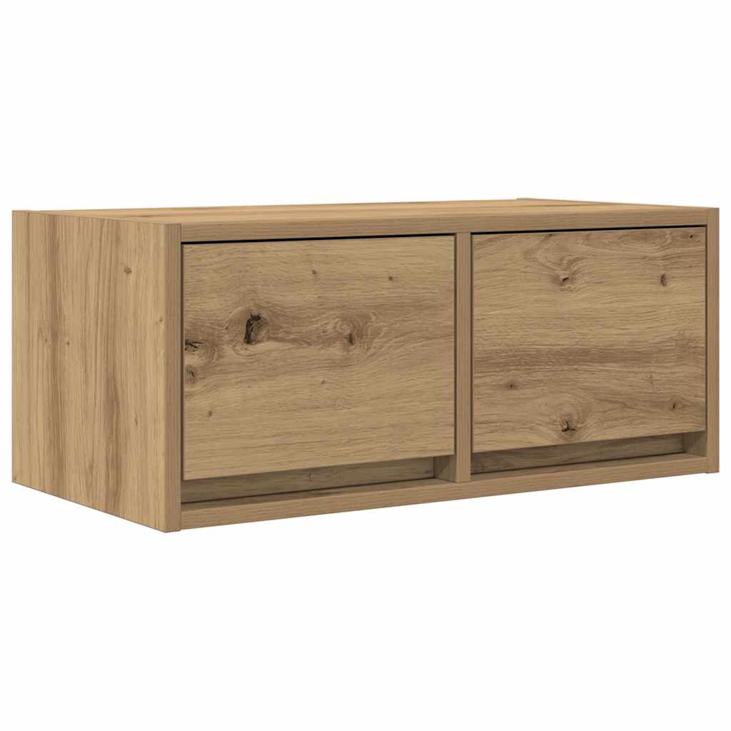 Meubles TV, lot de 2, chêne artisanal, 60 x 31 x 25,5 cm, matériau bois
