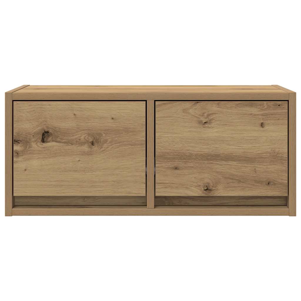 Meubles TV, lot de 2, chêne artisanal, 60 x 31 x 25,5 cm, matériau bois