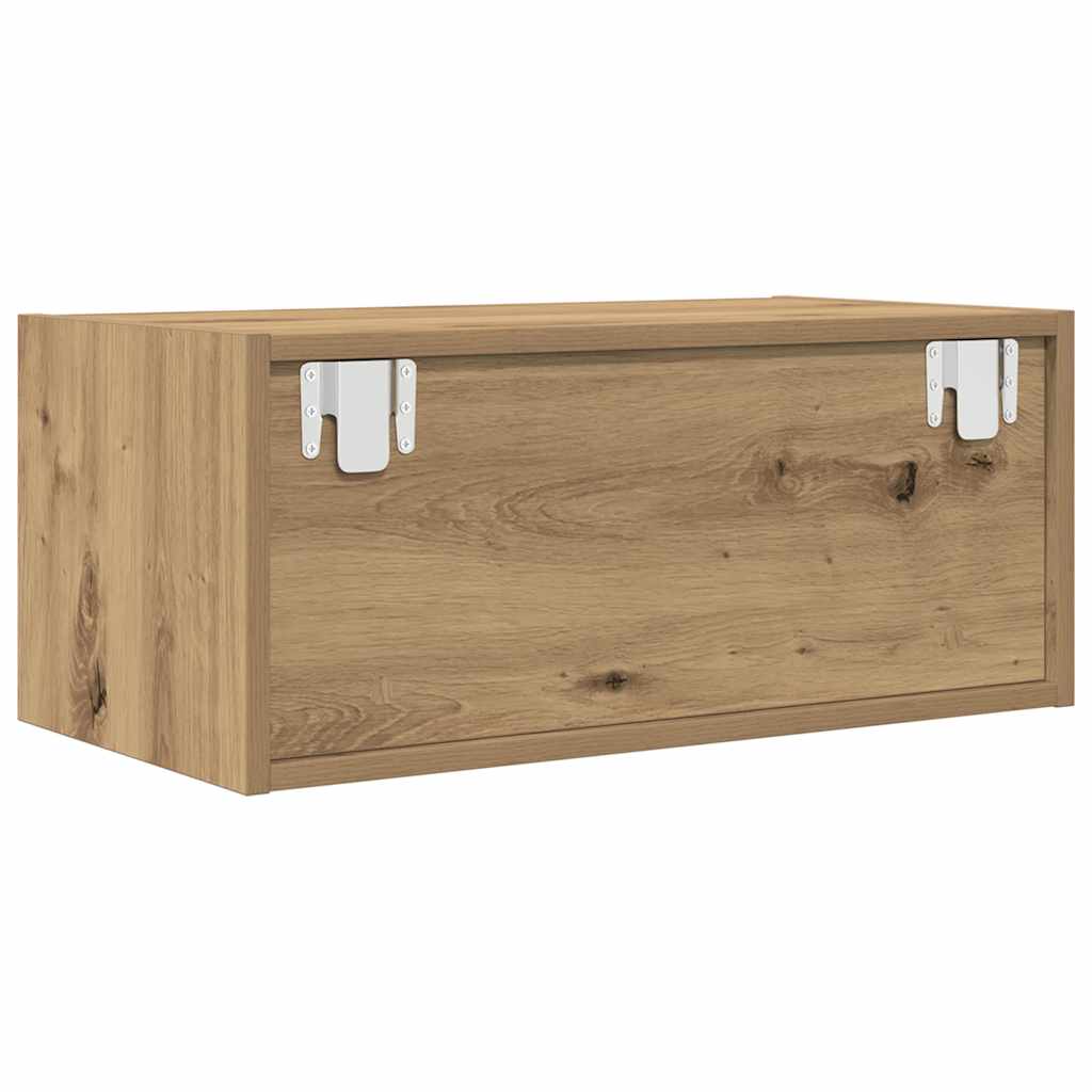 Meubles TV, lot de 2, chêne artisanal, 60 x 31 x 25,5 cm, matériau bois