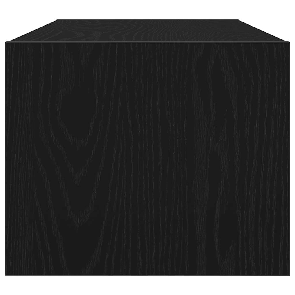 Meubles TV, lot de 2, aspect chêne noir, 80 x 31 x 25,5 cm