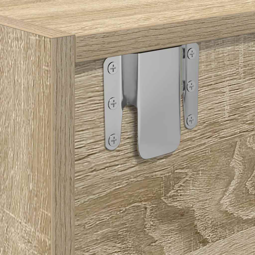 Meuble TV en chêne Sonoma 80x31x25,5 cm, matériau à base de bois