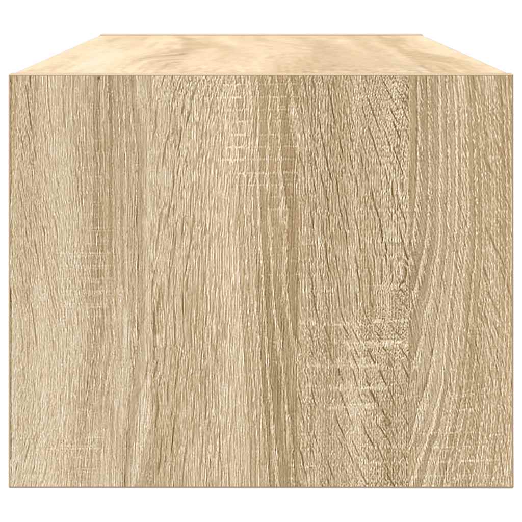 Meubles TV, lot de 2, en chêne Sonoma, 80 x 31 x 25,5 cm.