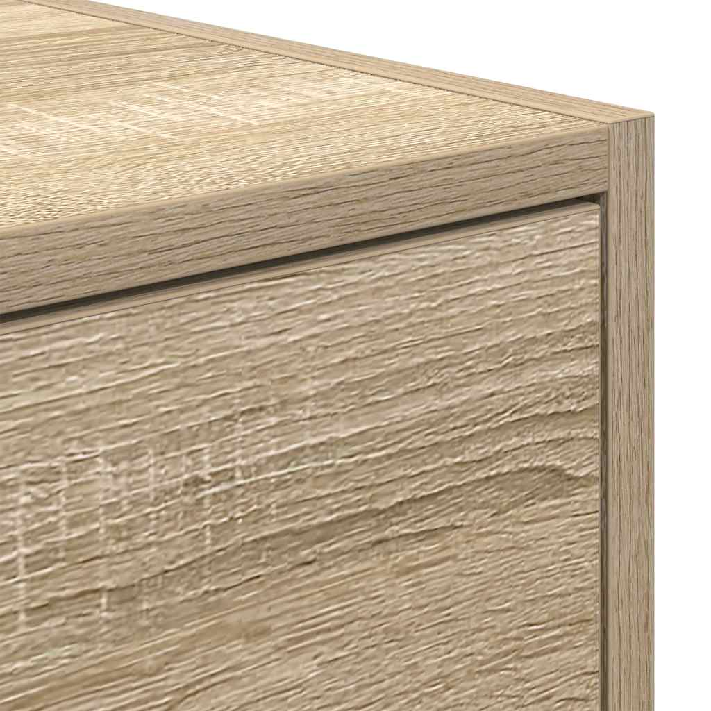 Meubles TV, lot de 2, en chêne Sonoma, 80 x 31 x 25,5 cm.