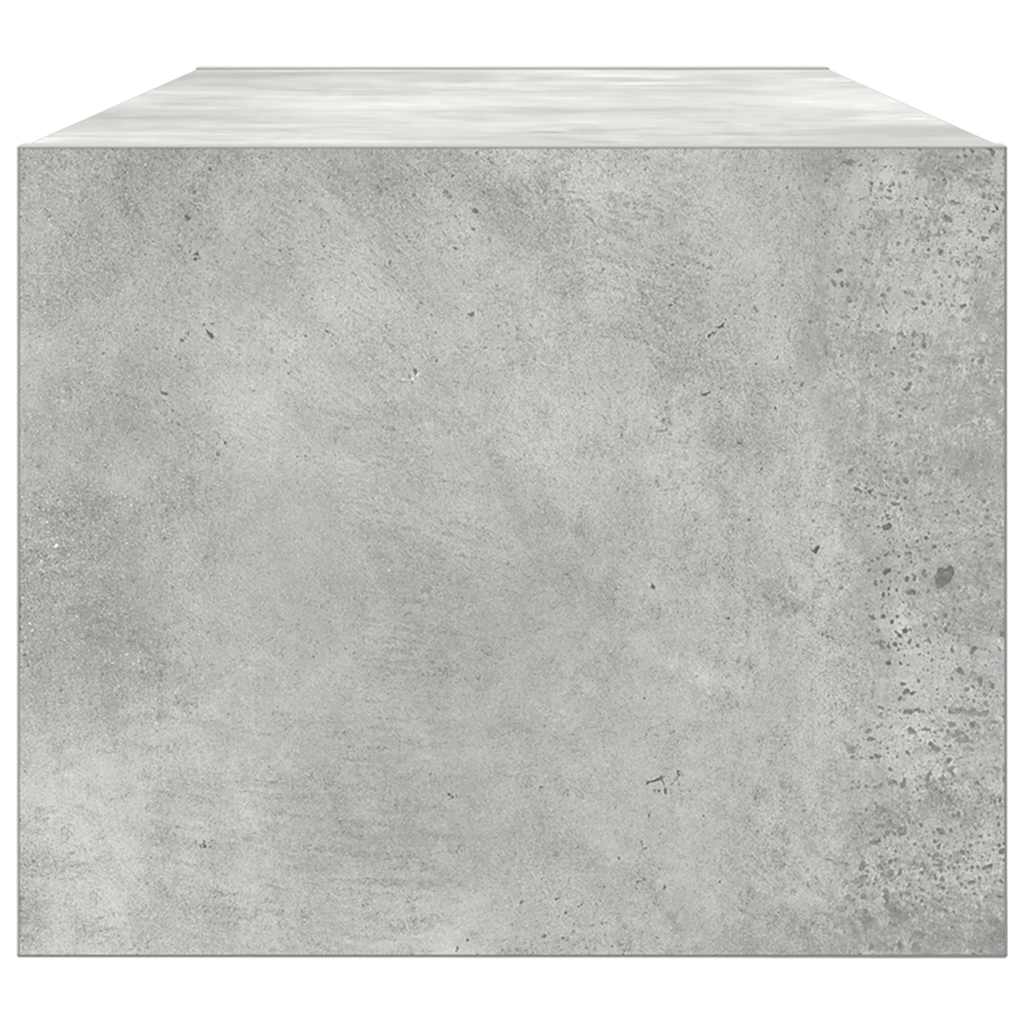Meubles TV, lot de 2, gris béton, 80 x 31 x 25,5 cm, matériau à base de bois