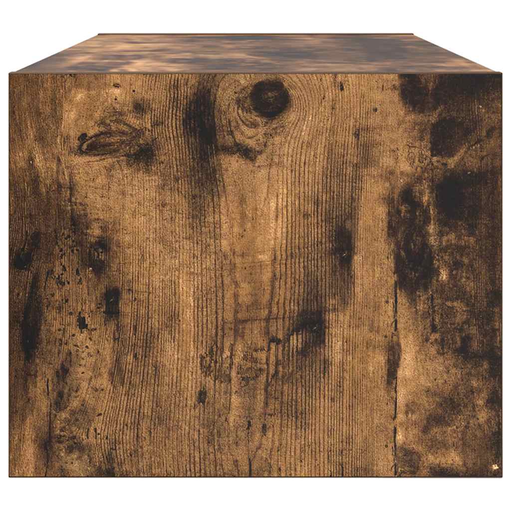 Meubles TV, lot de 2, chêne fumé, 80 x 31 x 25,5 cm, matériau bois