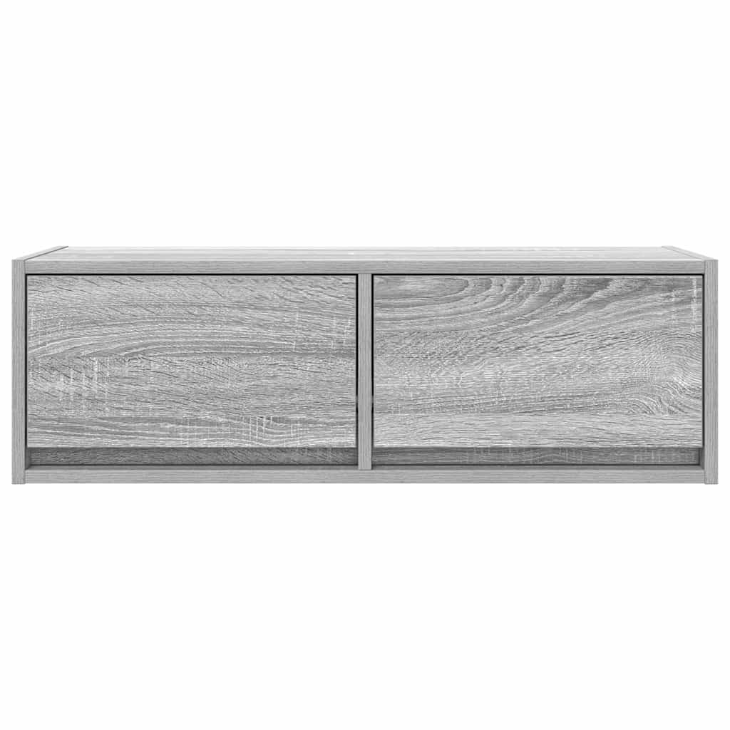 Meubles TV, lot de 2, gris Sonoma, 80 x 31 x 25,5 cm, matériau à base de bois
