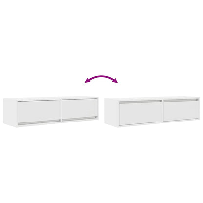 TV-Schränk 100 x 31 x 25,5 cm Weiß Holzwerkstoff