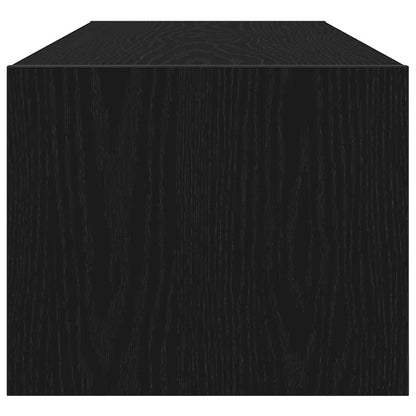 TV-Schränk 100 x 31 x 25,5 cm Schwarz Eichen-Optik