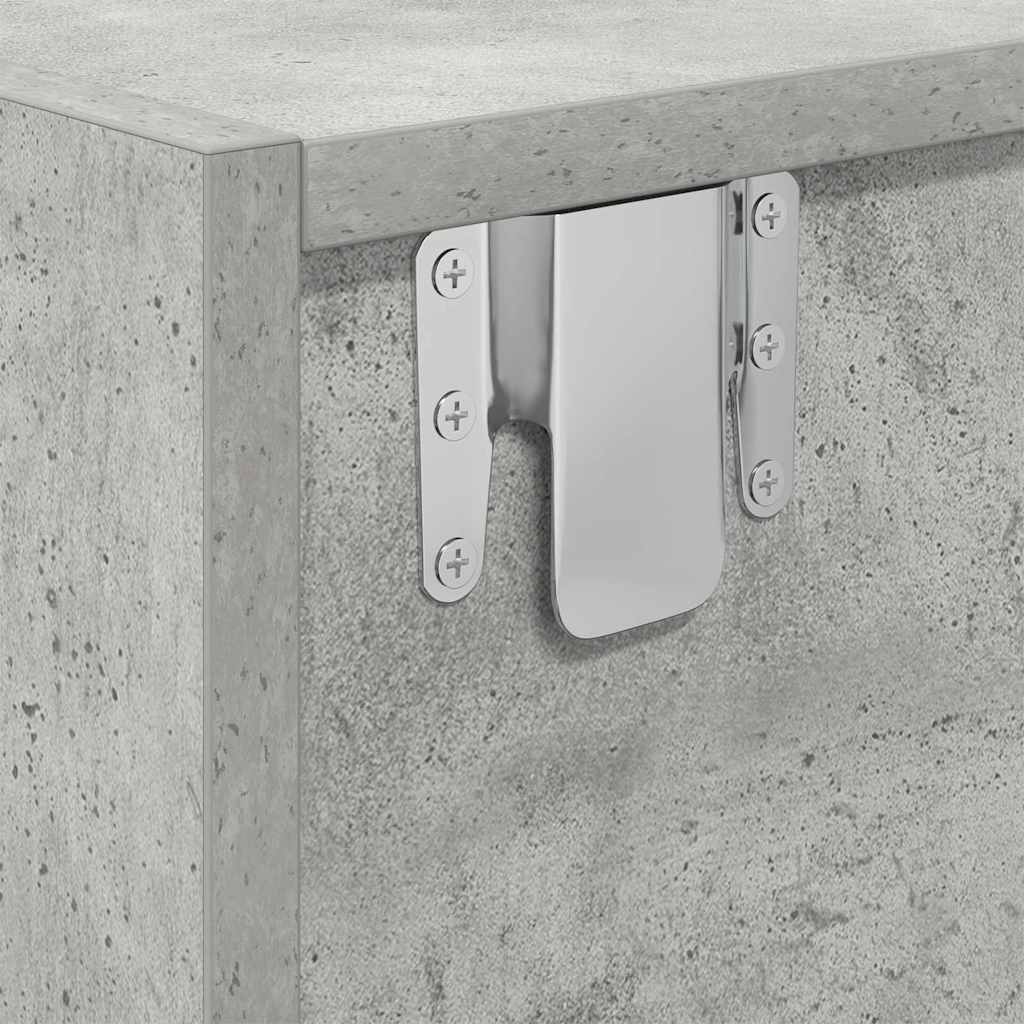 TV-Schränk 100 x 31 x 25,5 cm Betongrau Holzwerkstoff