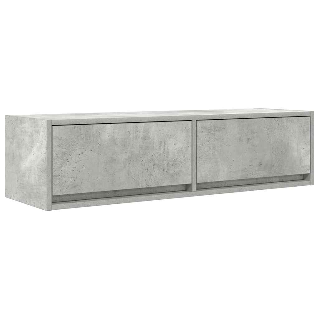 TV-Schränk 100 x 31 x 25,5 cm Betongrau Holzwerkstoff