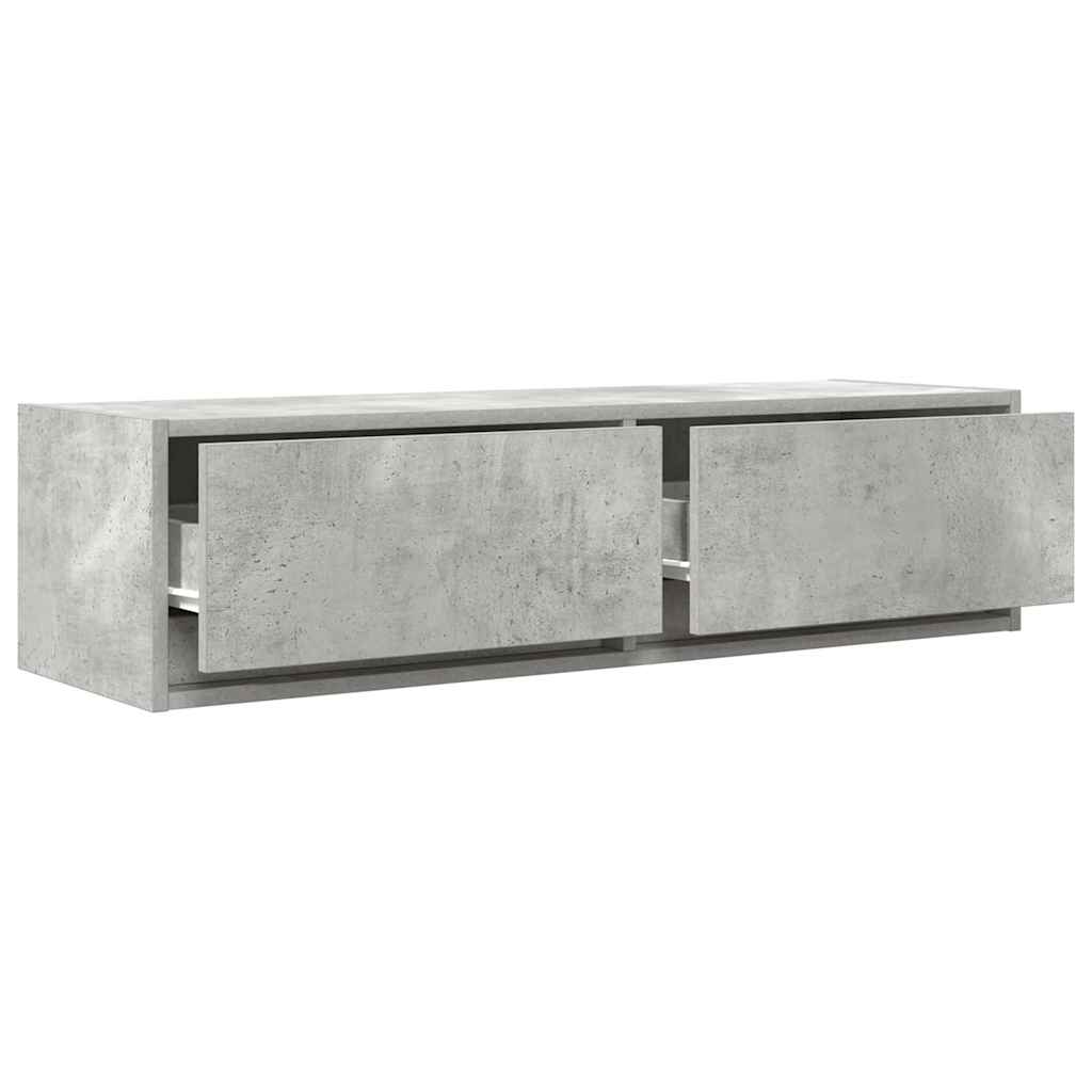 TV-Schränk 100 x 31 x 25,5 cm Betongrau Holzwerkstoff