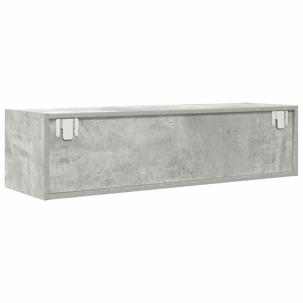 TV-Schränk 100 x 31 x 25,5 cm Betongrau Holzwerkstoff