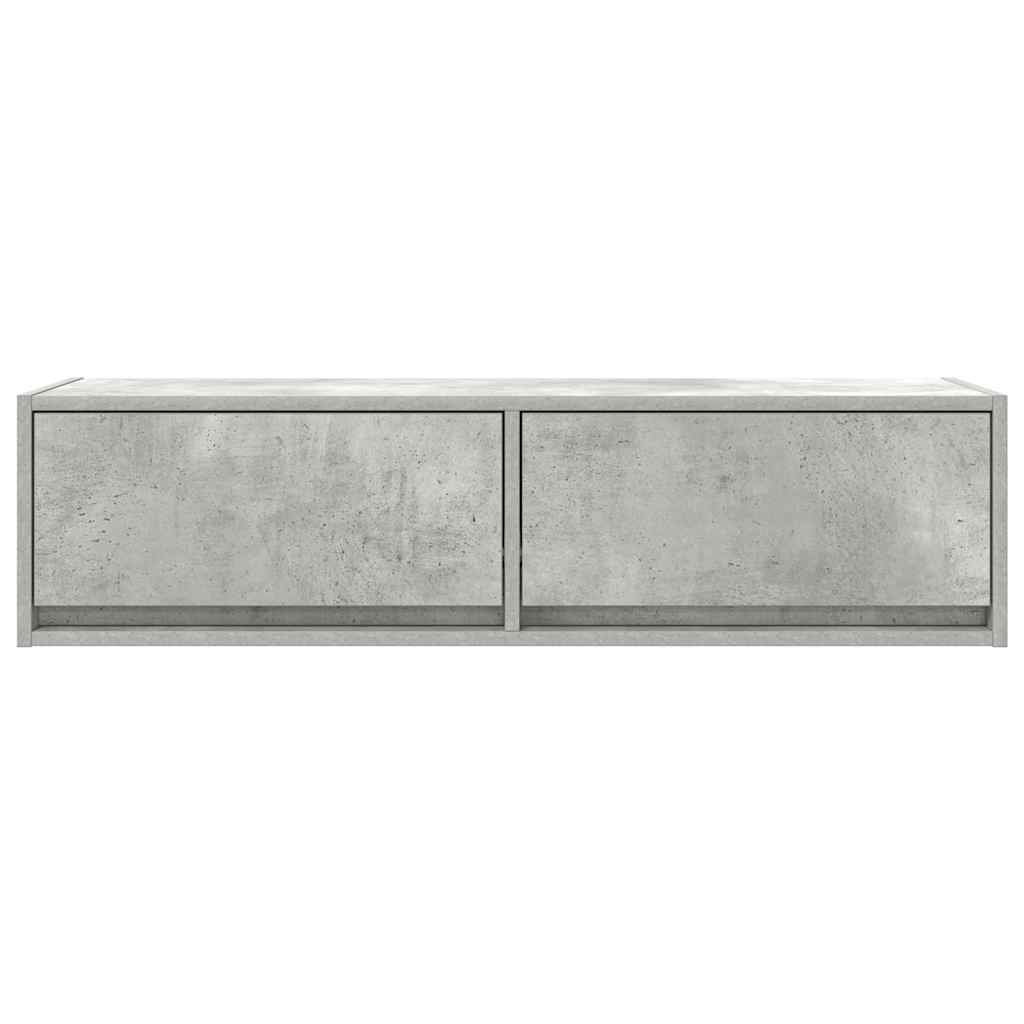 TV-Schränk 100 x 31 x 25,5 cm Betongrau Holzwerkstoff