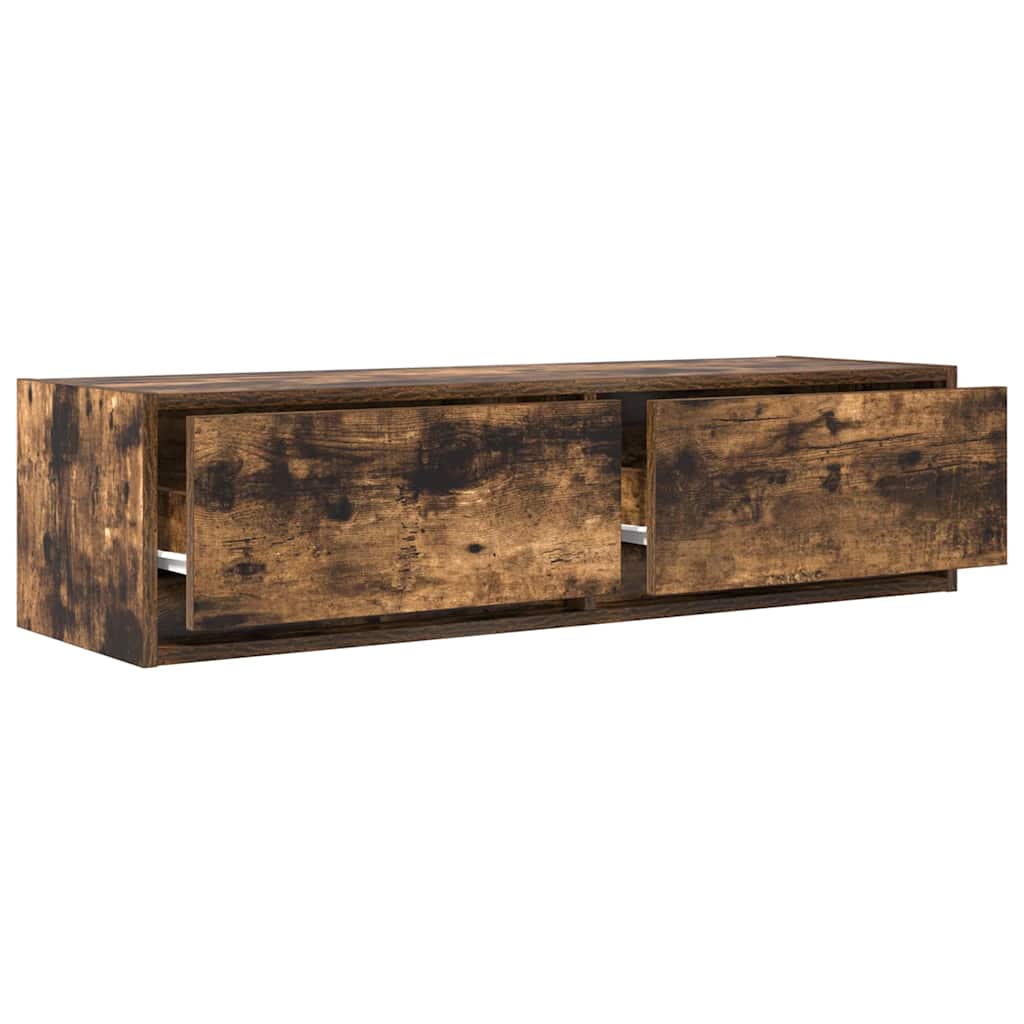 TV-Schränk 100 x 31 x 25,5 cm Räuchereiche Holzwerkstoff