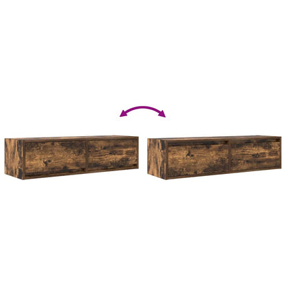 TV-Schränk 100 x 31 x 25,5 cm Räuchereiche Holzwerkstoff