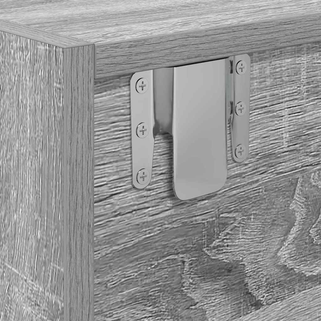 TV-Schränk 100 x 31 x 25,5 cm Sonoma-Grau Holzwerkstoff