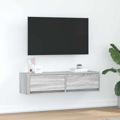TV-Schränk 100 x 31 x 25,5 cm Sonoma-Grau Holzwerkstoff