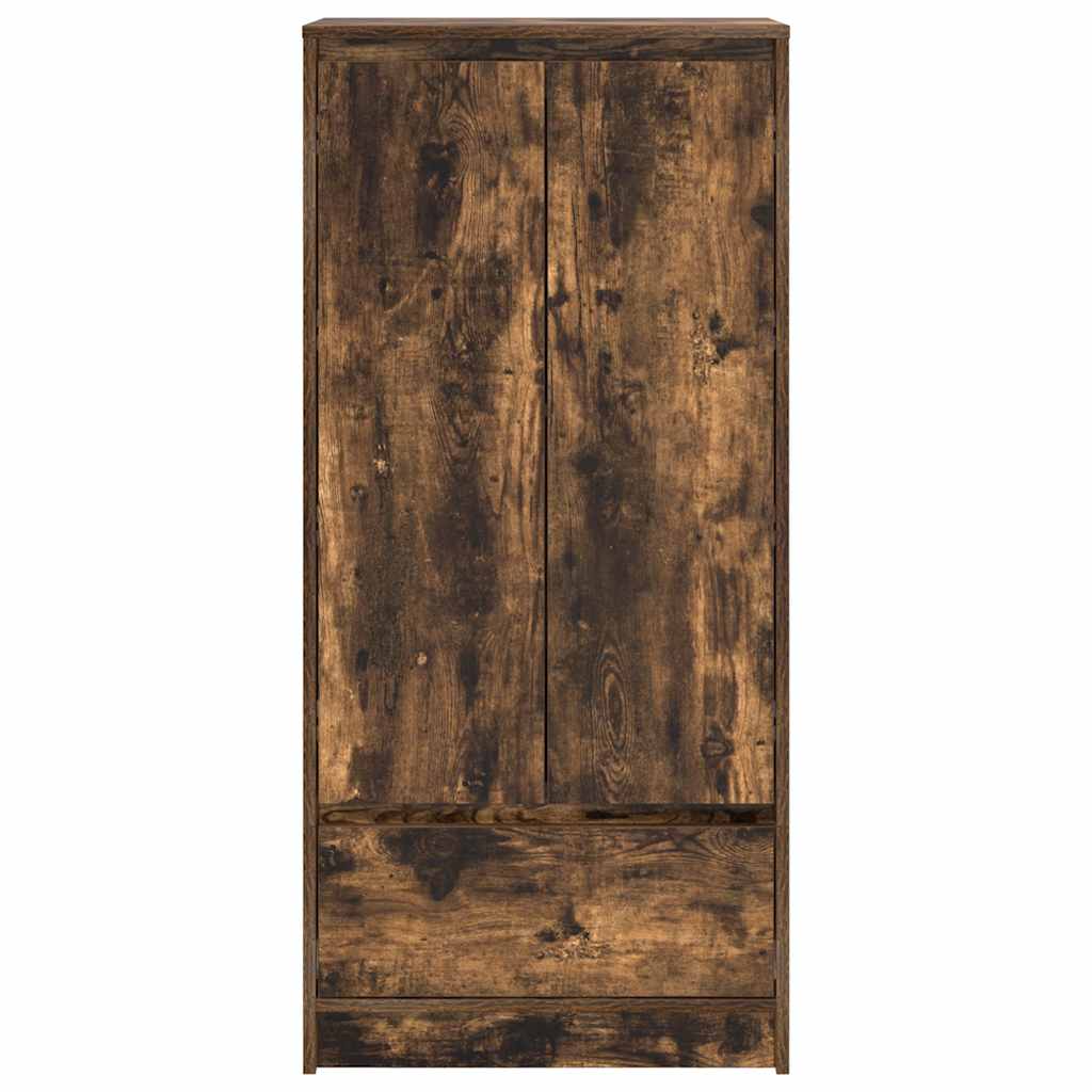 Schrank mit Schublade Räuchereiche 55,5x34x119,5 cm