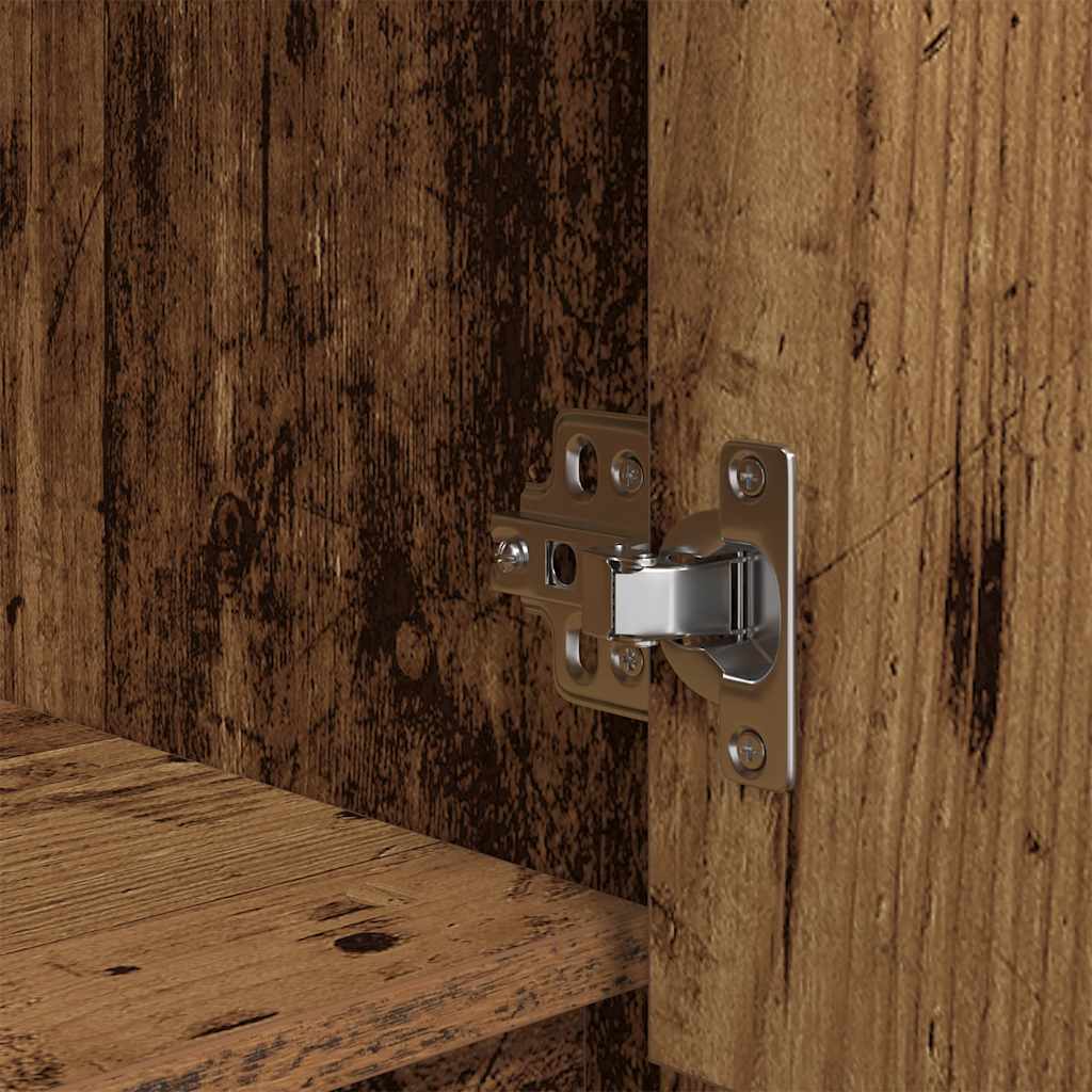 Schrank mit Schublade Altholz-Optik 55,5x34x119,5 cm