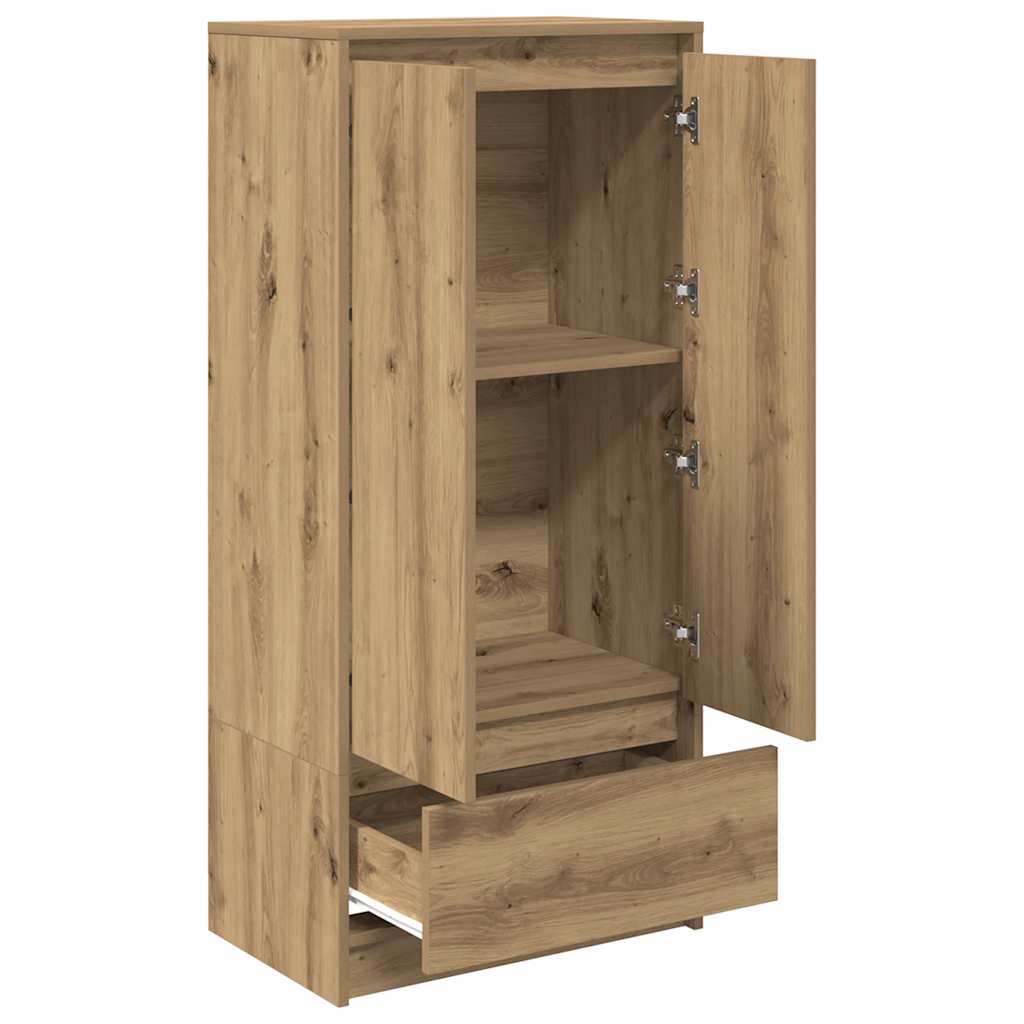 Schrank mit Schublade Artisan-Eiche 55,5x34x119,5 cm