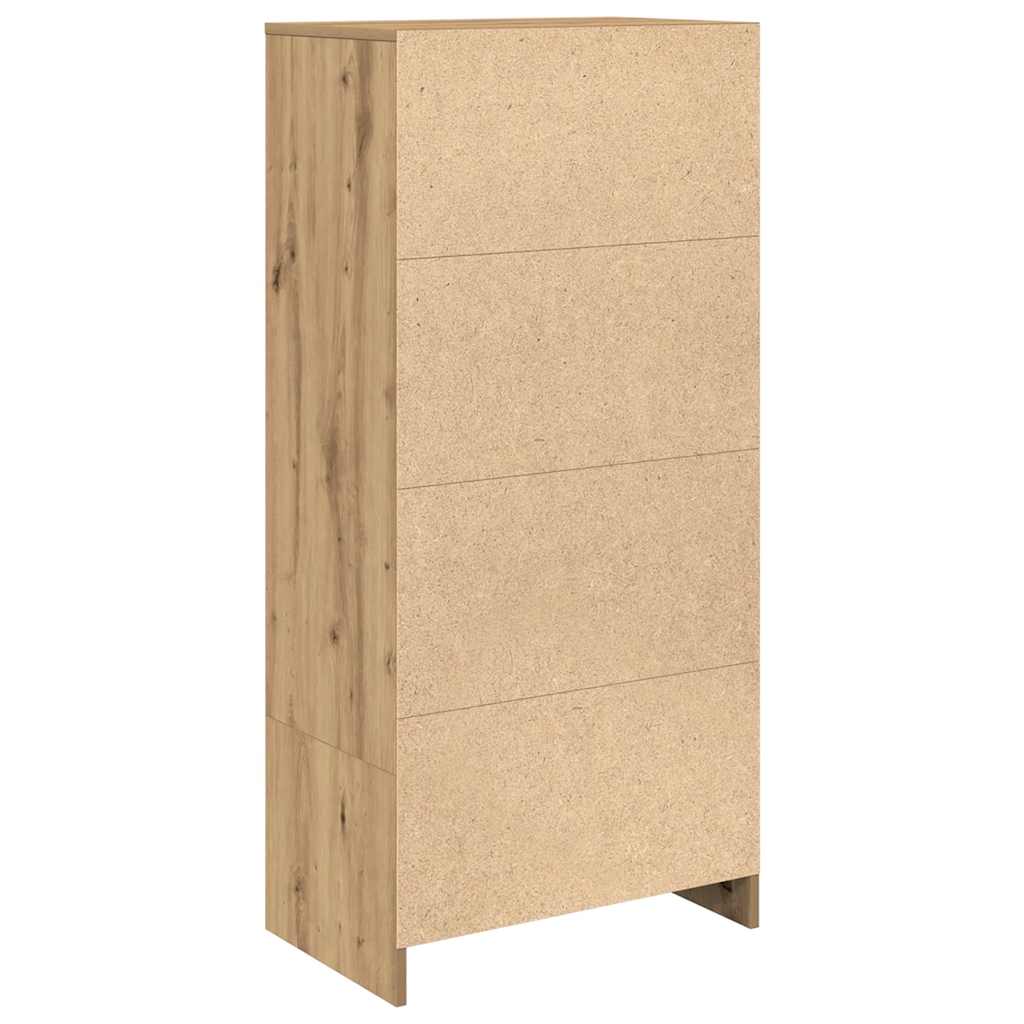 Schrank mit Schublade Artisan-Eiche 55,5x34x119,5 cm