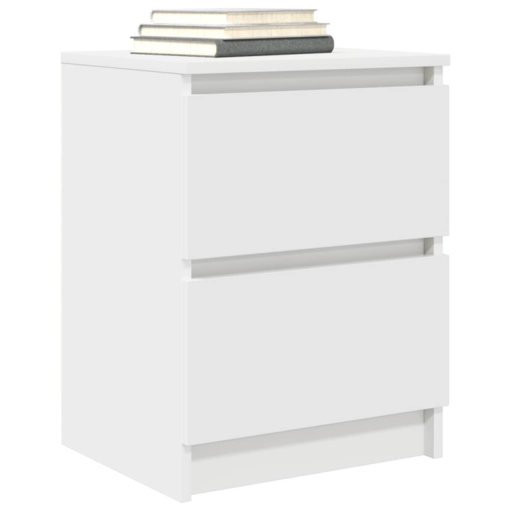 Meuble TV blanc 40x35x54 cm en matériau à base de bois