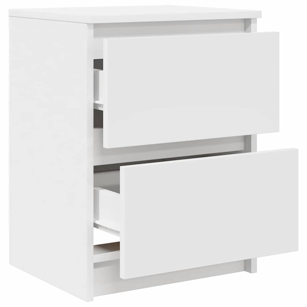 Meuble TV blanc 40x35x54 cm en matériau à base de bois