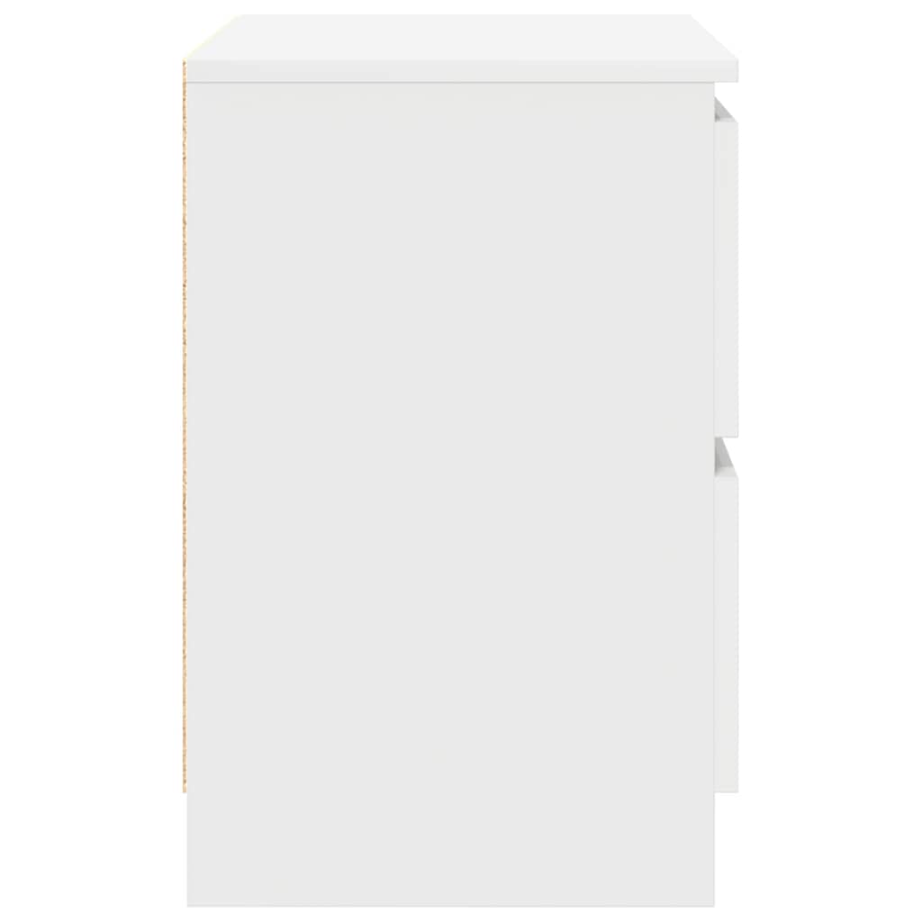 Meuble TV blanc 40x35x54 cm en matériau à base de bois