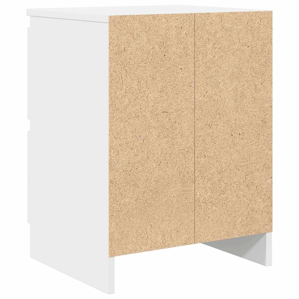 Meuble TV blanc 40x35x54 cm en matériau à base de bois