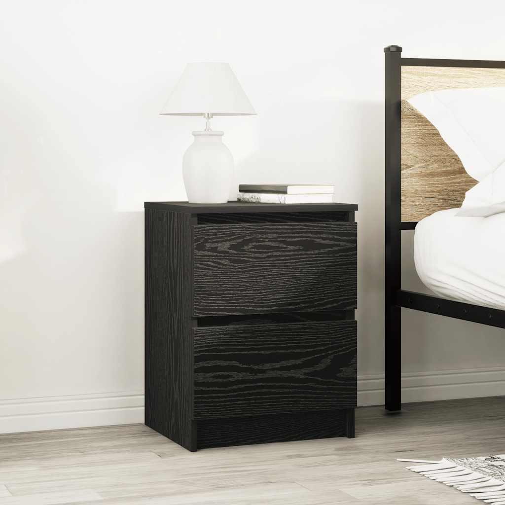 Meuble TV noir 40x35x54 cm en bois