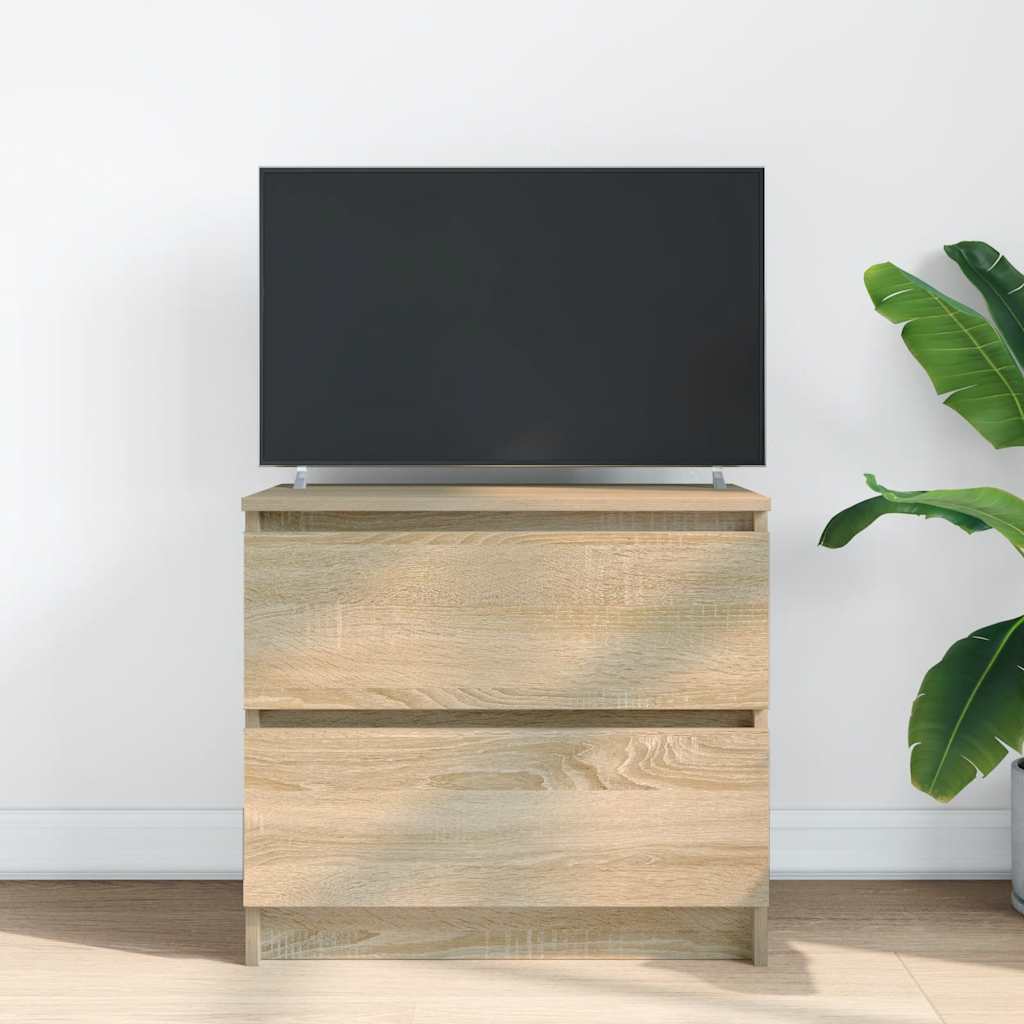 Meuble TV en chêne Sonoma 60x35x54 cm, matériau à base de bois