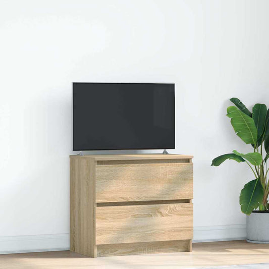Meuble TV en chêne Sonoma 60x35x54 cm, matériau à base de bois
