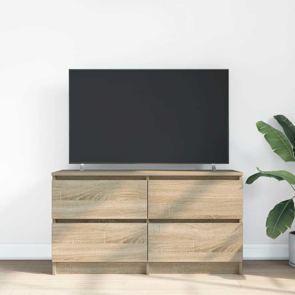 Meuble TV en chêne Sonoma 100x35x54 cm, matériau à base de bois