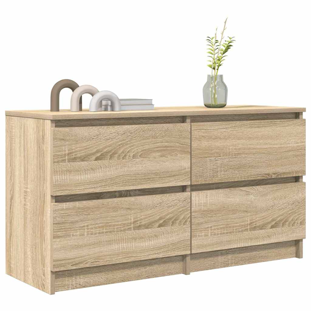 Meuble TV en chêne Sonoma 100x35x54 cm, matériau à base de bois