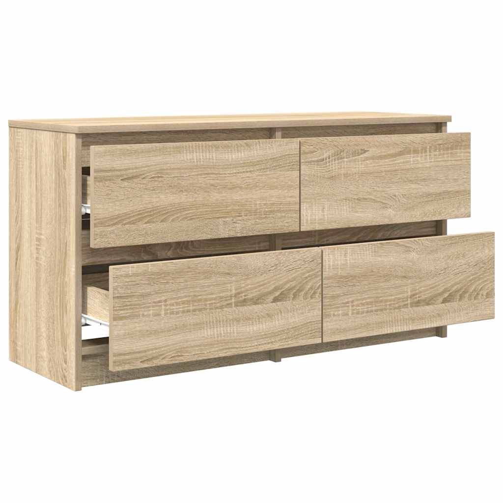 Meuble TV en chêne Sonoma 100x35x54 cm, matériau à base de bois
