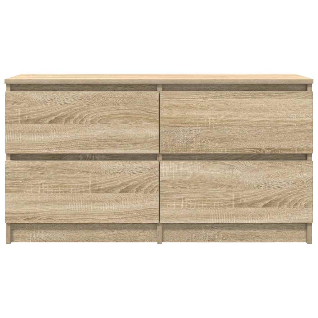 Meuble TV en chêne Sonoma 100x35x54 cm, matériau à base de bois