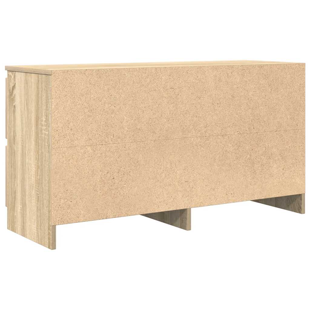Meuble TV en chêne Sonoma 100x35x54 cm, matériau à base de bois