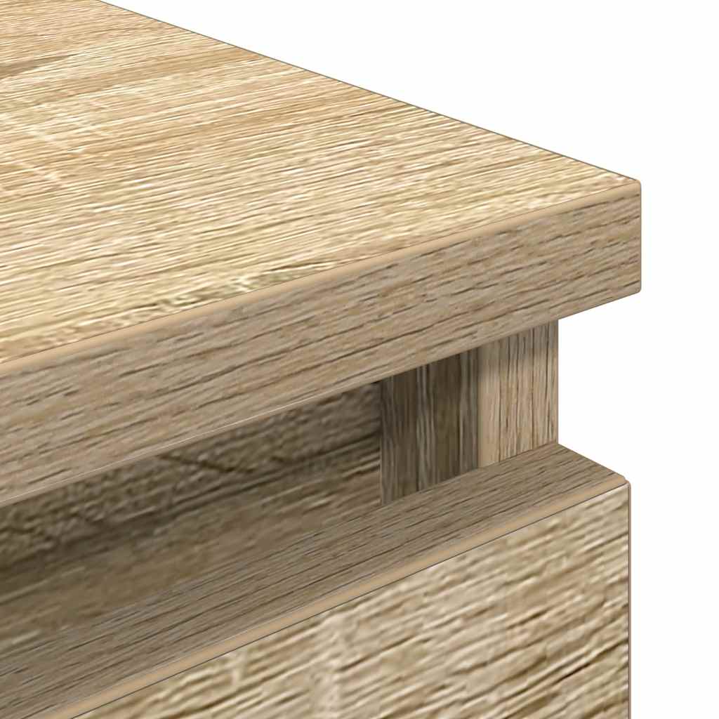 Meuble TV en chêne Sonoma 100x35x54 cm, matériau à base de bois