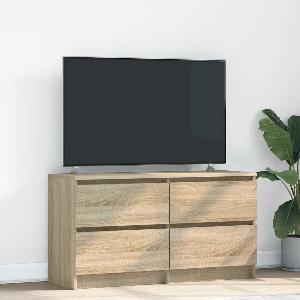 Meuble TV en chêne Sonoma 100x35x54 cm, matériau à base de bois