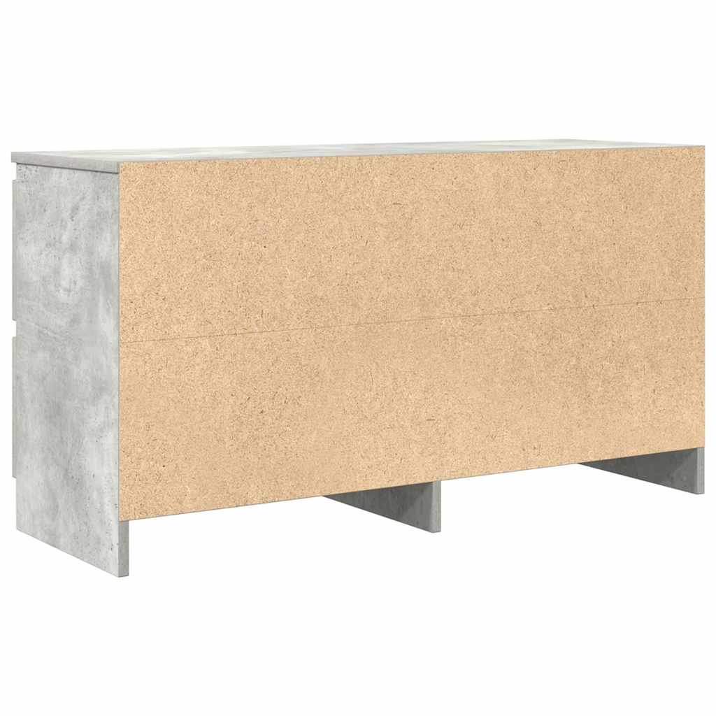 TV-Schrank Betongrau 100x35x54 cm Holzwerkstoff