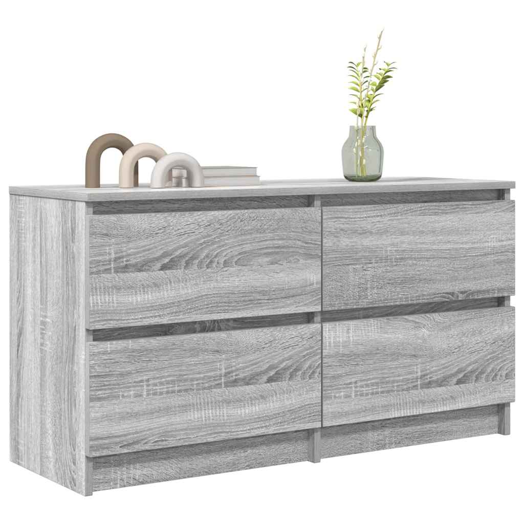 Meuble TV gris Sonoma 100x35x54 cm en bois