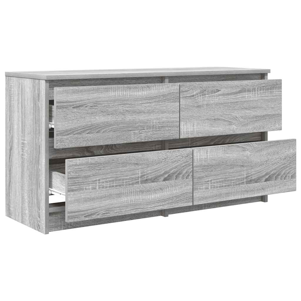 Meuble TV gris Sonoma 100x35x54 cm en bois